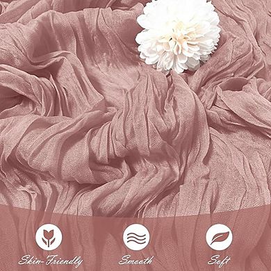 Cheesecloth Table Runners Rustic Sheer Gauze for Wedding & Party Decor