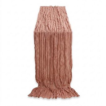 Cheesecloth Table Runners Pleated Boho Gauze for Wedding & Party Decor