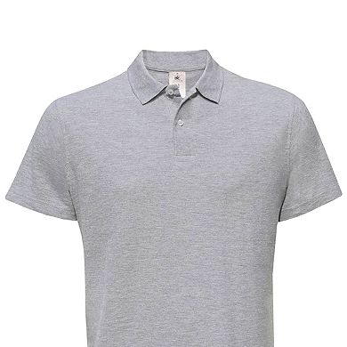B&C Mens ID.001 Heather Polo Shirt