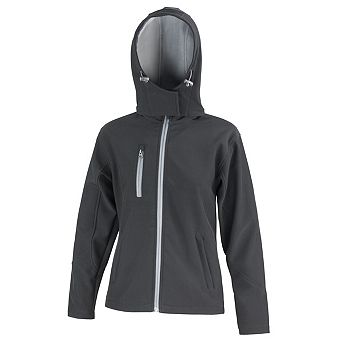 Result Core Womens/Ladies Hooded Soft Shell Jacket