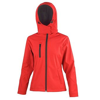 Result Core Womens/Ladies Hooded Soft Shell Jacket