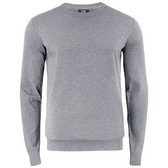 Cutter & Buck Mens Oakville Knitted Crew Neck Sweater Top