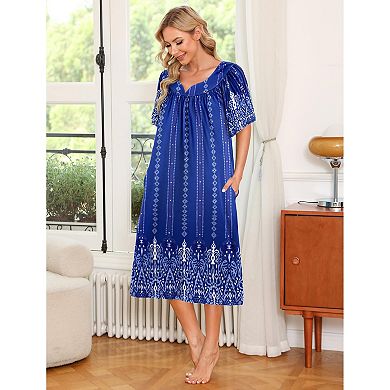 Ekouaer Womens House Dress with Pockets