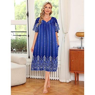 Ekouaer Womens House Dress with Pockets