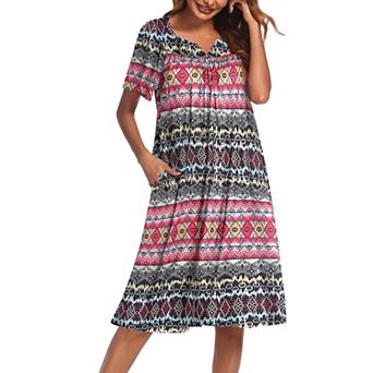 Ekouaer Womens House Dress with Pockets