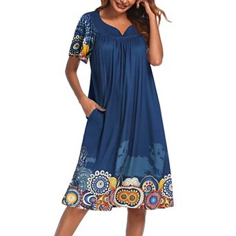 Ekouaer Womens House Dress with Pockets
