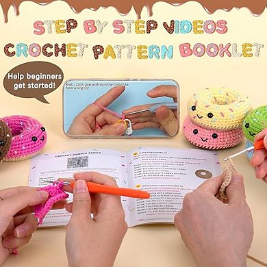 Beginner Crochet Starter Kit Donut Family Set
