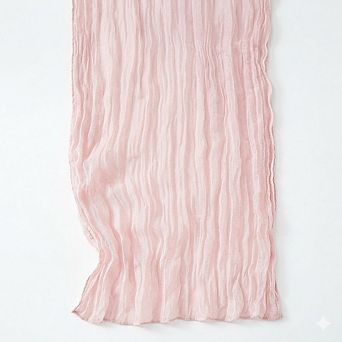 Cheesecloth Table Runners Semi-Sheer Boho Fabric for Wedding & Party Decor