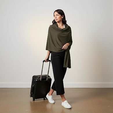 Travel scarf shawl, cotton, suitable for everyday travel, machine washable