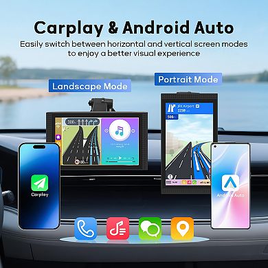 7" Android Auto & Apple CarPlay Digital Media Receiver with HD Rear Camera