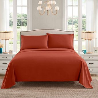 Sweet Home Collection Essentials Ultra-Soft Double Brushed Microfiber Bed Sheet Set, 4 pc