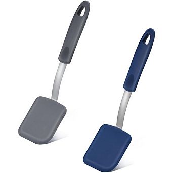 2 pc Mini Silicone Spatula Set Heat Resistant, Flexible, Nonstick