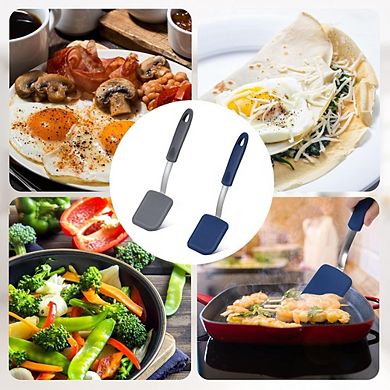2-Pc Mini Silicone Spatula Set Heat Resistant, Flexible, Nonstick