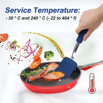 2-Pc Mini Silicone Spatula Set Heat Resistant, Flexible, Nonstick
