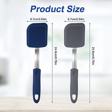 2-Pc Mini Silicone Spatula Set Heat Resistant, Flexible, Nonstick