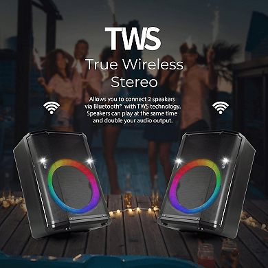 IQ Sound 15-Inch Portable BT Speaker with Tiltable Audio Enhancement