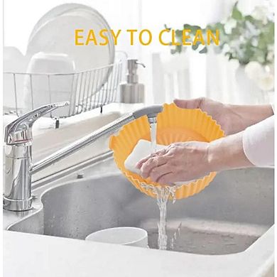 2-Pack Silicone Air Fryer Liners, Reusable, Heat-Resistant, Non-Stick
