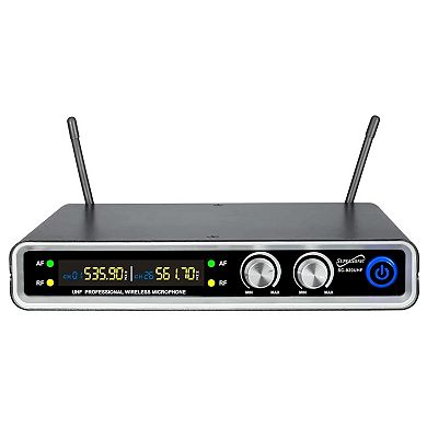 Supersonic UHF Dual Fixed Channel Professional Wireless Microphone