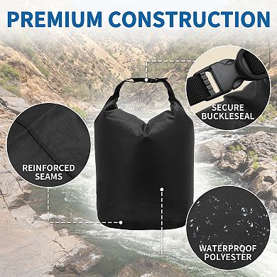 Lightweight Waterproof Dry Bag for Backpacking 1Pc 4.72"x6.69"x15.75"