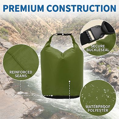 Lightweight Waterproof Dry Bag for Backpacking 1Pc 5.51"x7.87"x19.29"