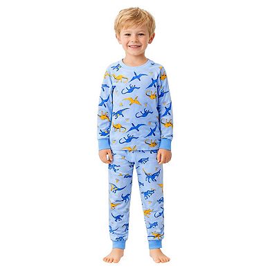 Kids Boy Long Sleeve Pajamas Set Snug Fit Soft & Comfortable Sleepwear Sets