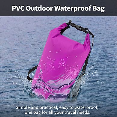 Durable Waterproof Dry Bag Shoulders 10L for Outdoor Activities 1Pc