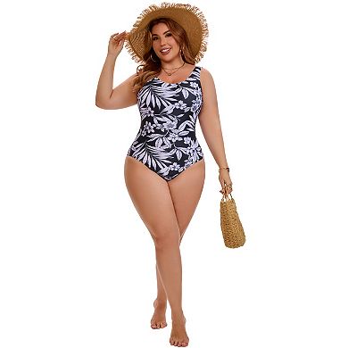 Women's Plus Size 1 Piece Swimsuits Push Up Swimwear Beach Party Bathing Suits