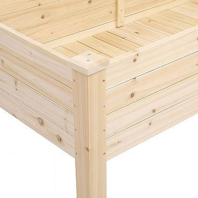 Tall Wooden Planting Frame with Raised Legs