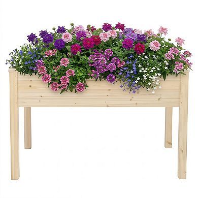 Tall Wooden Planting Frame with Raised Legs