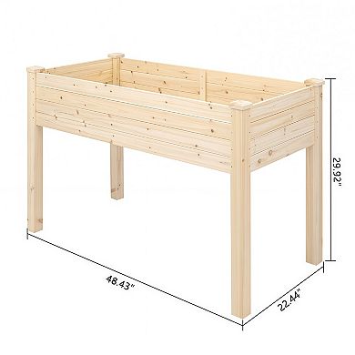 Tall Wooden Planting Frame with Raised Legs
