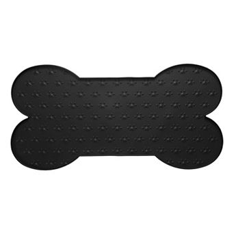 19.7 x 10.2 x 0.3" 1 pc Dog Food Mat, Bone Shaped Waterproof