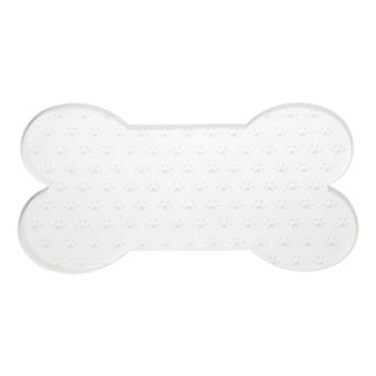 19.7 x 10.2 x 0.3" 1 pc Dog Food Mat, Bone Shaped Waterproof