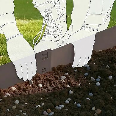 Steel Landscape Edging 5-Pack Rust-Resistant Bendable Garden Border
