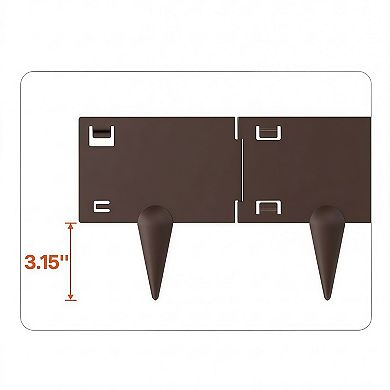 Steel Landscape Edging 5-Pack Rust-Resistant Bendable Garden Border