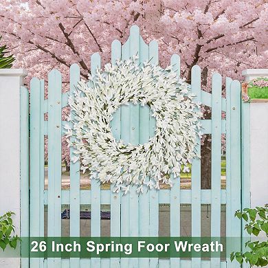 Year-Round Wildflower Wreath for Home Wedding