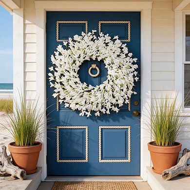 Year-Round Wildflower Wreath for Home Wedding