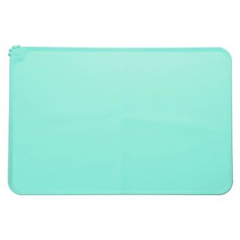 21.7 x 15 x 0.1" 1 pc Pet Feeding Mat Non-Slip Paw Print Style Waterproof