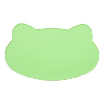 1 pc Cat Food Mat, Silicone Pet Feeding Mat Non-Slip Cat Shaped Waterproof