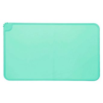 18.9 x 11.8 x 0.1" 1 pc Pet Feeding Mat Non-Slip Paw Print Style Waterproof