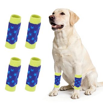 4 pc Dog Leg Warmers, Soft Dog Elbow Protector Sleeve Joint Protection