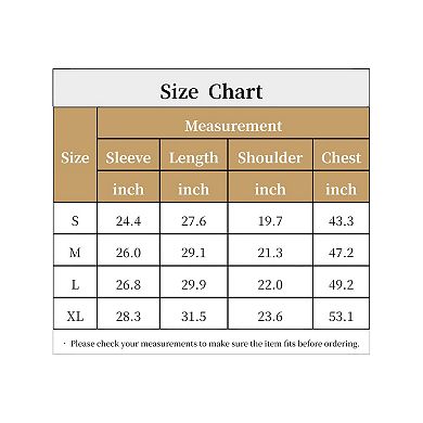 Men's Casual Shacket Button Long Sleeves Trucker Jacket