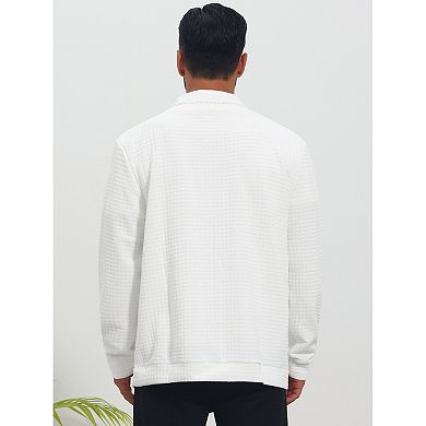 Men's Casual Shacket Button Long Sleeves Trucker Jacket
