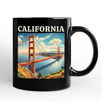 Classic California State Golden Gate Bridge Mug