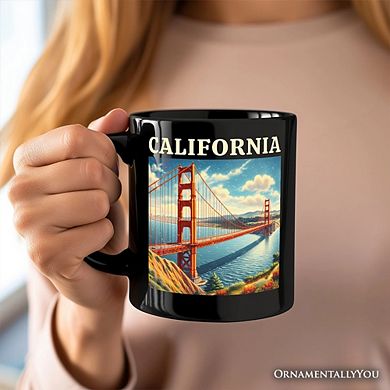 Classic California State Golden Gate Bridge Mug