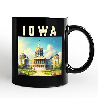 Grand Iowa State Capitol Mug, Midwest Architectural Landmark Gift and Travel Souvenir