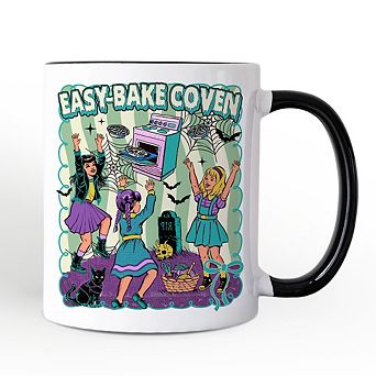 Retro Easy-Bake Coven Horror Movie Mug, Funny Retro Witch Halloween Gift