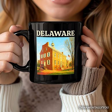 Historic Delaware Old State House Mug, Colonial Landmark Gift and Mid-Atlantic Souvenir