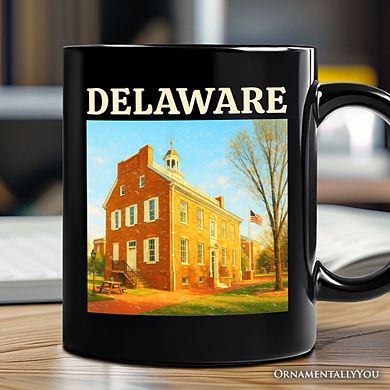 Historic Delaware Old State House Mug, Colonial Landmark Gift and Mid-Atlantic Souvenir