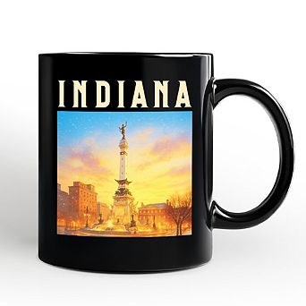 Historic Indiana State Soldiers and Sailors Monument Mug, Indianapolis Landmark Souvenir