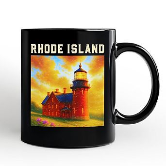 Charming Rhode Island State Southeast Lighthouse Mug, Block Island Coastal Landmark